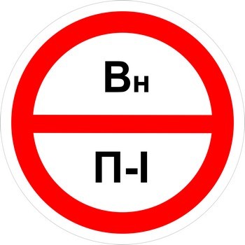 Знак категорийности помещений 