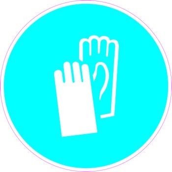 Работать в защитных перчатках